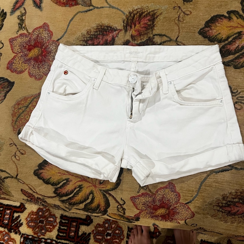 EUC Hudson White Hampton Jean Shorts
